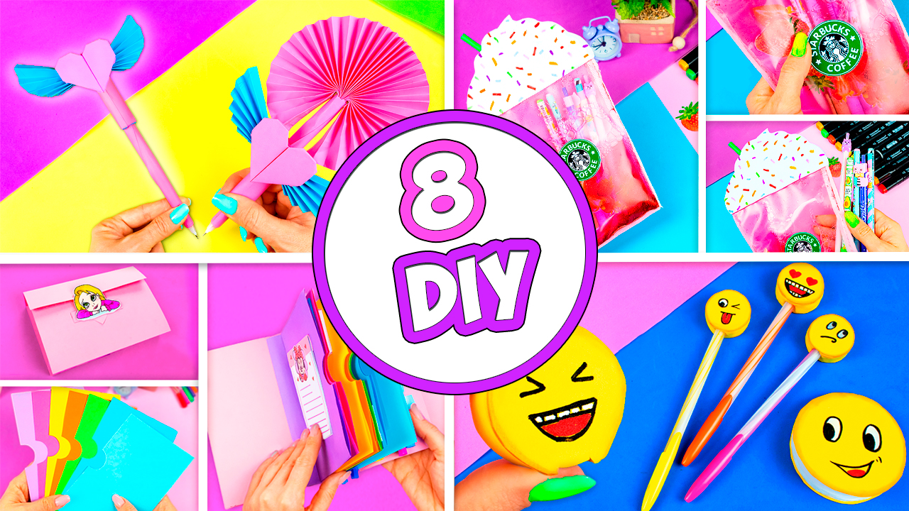 8 Идей для школы Необычная Канцелярия своими руками