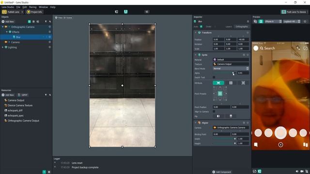 Lens Studio Tutorial: How to Create the blur effect and Tracers Lens смотреть онлайн