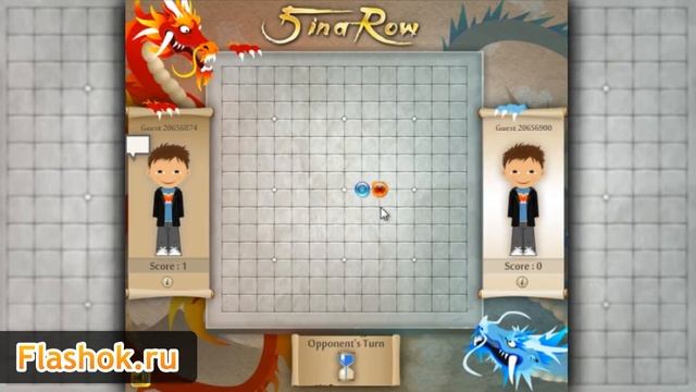 Flashok ru: онлайн игра 5 in a Row Gomoku (5 в ряд). Видео обзор флеш игры 5 in a Row Gomoku. смотреть онлайн