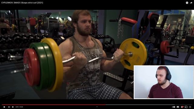 105 KG BICEPS CURL! Andrey Smaev & Denis Cyplenkov 105 Kg