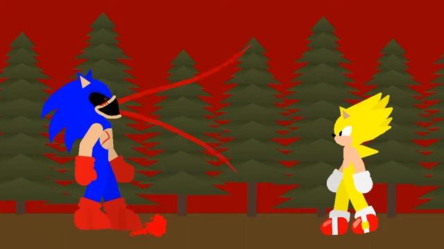 Lord X [Sonic PC Port] vs Super Sonic [Classic] (Stick Nodes Long Animation) смотреть онлайн