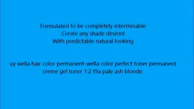 Wella Perfect Hair Color, Blue Modifier, 2 Ounce