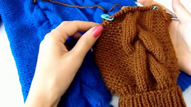 Детский комбинезон спицами «Мишка» с косами. Подробный МК. Часть 1 смотреть онлайн