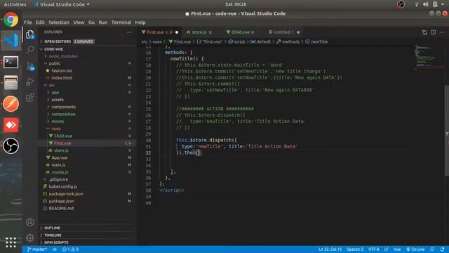 Actions & Asynchronous Call in Vuex | #37 | Vuex State Management Vue js 3 in Hindi смотреть онлайн