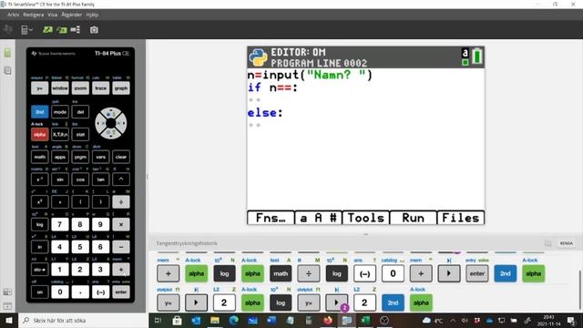 TI 84 Plus CE-T Python Edition - If-satser 3 смотреть онлайн