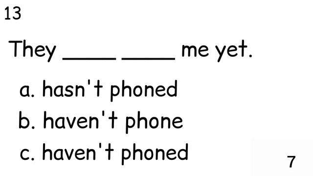 ENGLISH QUIZ : PRESENT PERFECT. CAN YOU GET 25/25? смотреть онлайн