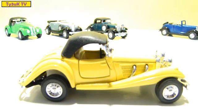 Мультики про машинки Learning Street Vehicles Ретро игрушечные машинки обзор Cars Retro Cars