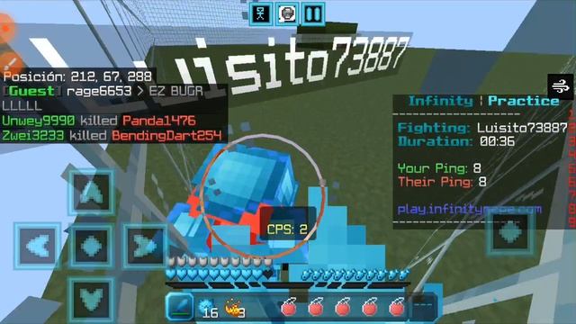 jugando minecraft pe en el server infinity ip en la descrpcion смотреть онлайн
