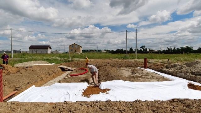 Ленточный фундамент своими руками. Под Двухэтажный дом из газобетона. Часть 1 смотреть онлайн