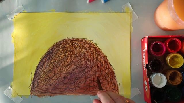 Как нарисовать муравейник. Рисование для детей смотреть онлайн