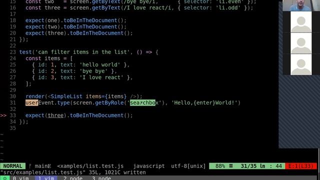 בדיקת יישומי ריאקט עם React Testing Lbrary смотреть онлайн