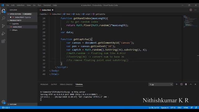 CAPTCHA using JavaScript смотреть онлайн