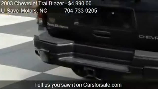 2003 Chevrolet TrailBlazer LS 4WD - for sale in Charlotte, N смотреть онлайн