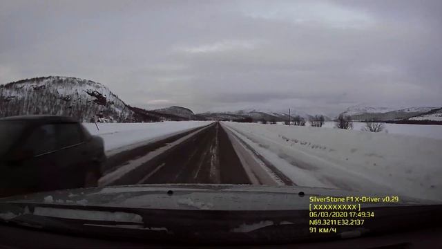 Едем из Мурманска в Норвегию на машине. Обзор трассы Е105 смотреть онлайн