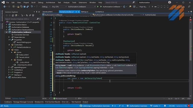 Аутентификация: Используем JWT Bearer (OAuth 2.0)