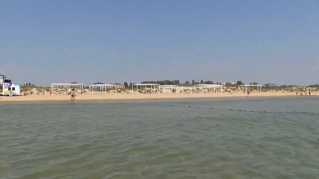 Наш пляж в Витязево. Черное море рядом с Анапой смотреть онлайн