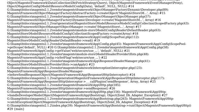 Magento: An error has happened during application run. See exception log for details смотреть онлайн