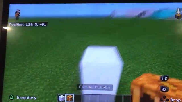 Creepy Snowman - Pumpkin Head - Minecraft How To! смотреть онлайн