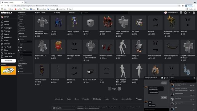 How to see offsale items only on roblox смотреть онлайн
