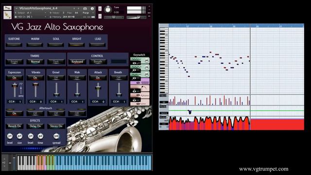 VG Jazz Alto Saxophone sample library for Native Instruments Kontakt. Brass and woodwind vst plugin смотреть онлайн
