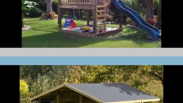 Потрясающие детские игровые домики для дачи 30 ФОТО смотреть онлайн