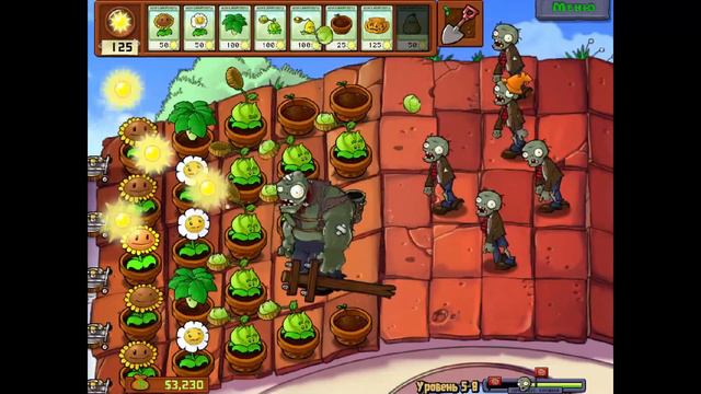 Прохождение игры : Plants vs. Zombies . ПК . WIindows . Часть 3. смотреть онлайн