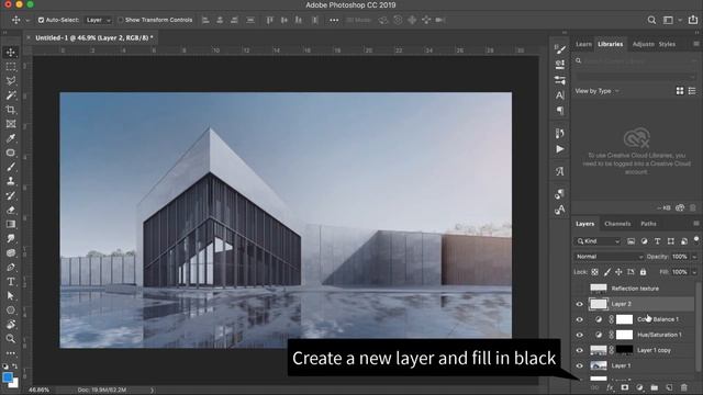 How to make wet floor reflection effect in Photoshop | Free effect textures смотреть онлайн