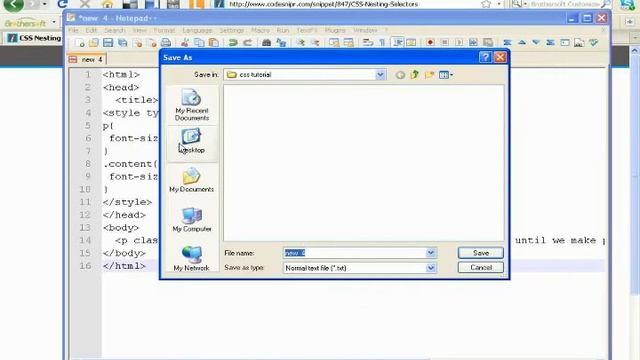 CSS Tutorial :css nesting смотреть онлайн