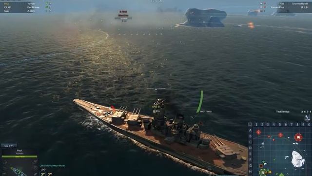 Steel Ocean; BB Yamato gameplay смотреть онлайн