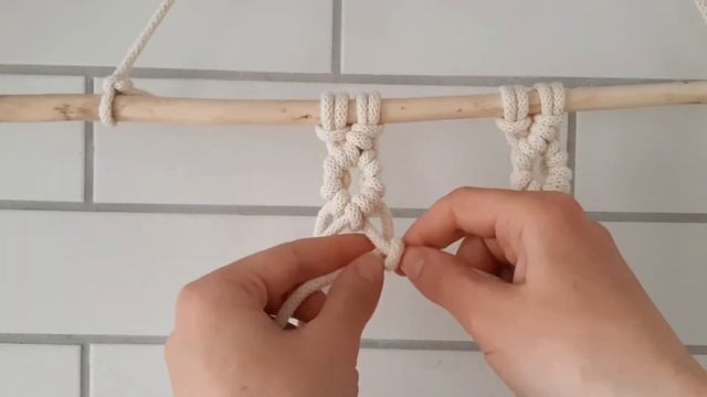 Макраме цепочка из репсовых узлов смотреть онлайн