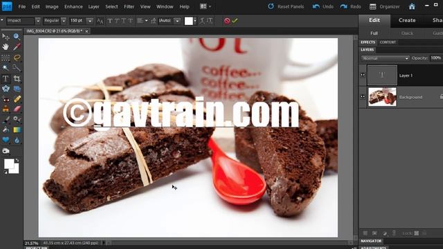How to add a watermark in Photoshop Elements смотреть онлайн