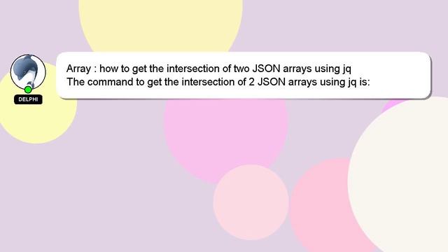 Array : how to get the intersection of two JSON arrays using jq смотреть онлайн