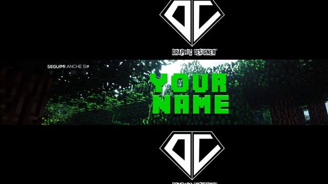FREE YOUTUBE BANNER TEMPLATE MINECRAFT [Photoshop] 2016 смотреть онлайн