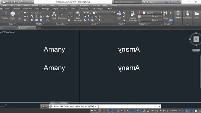Autocad Tips - Mirror text VS Block text смотреть онлайн