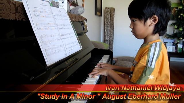 Study In A Minor Piano August Eberhard Muller