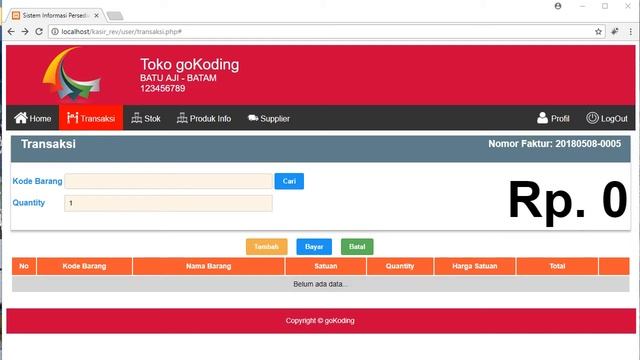 Web Sistem Informasi Kasir Toko (POS) dengan PHP dan MYSQL смотреть онлайн