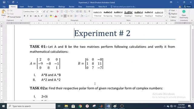 MATLAB matrices multiplication (HADAMARD Vs NORMAL) смотреть онлайн