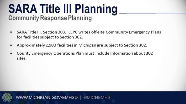 Emergency Planning for Michigan Communities LEPC and Fire Departments смотреть онлайн