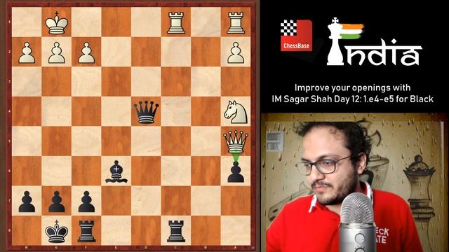 Day 12: Improve your openings with IM Sagar Shah | 1. e4 e5 for Black Part I смотреть онлайн