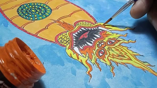 Creative dragon snake drawing смотреть онлайн