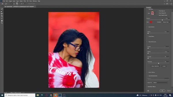 Как пользоваться инструментом Select and Mask
