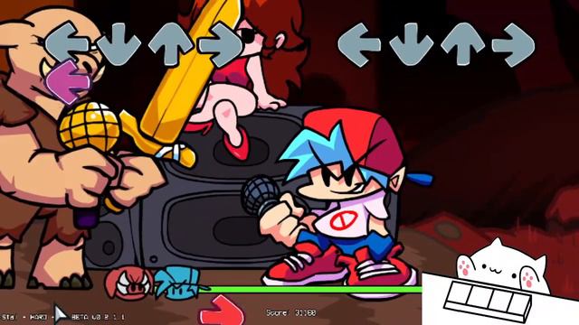 Friday Night Funkin' Bongo Cat plays VS Piglin Hard Mode! смотреть онлайн
