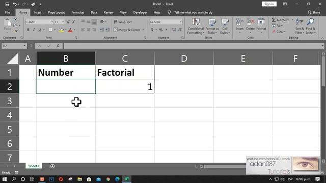 Excel to obtain the factorial of a number смотреть онлайн