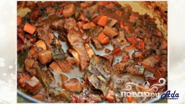 ★ ГОВЯЖЬИ РЕБРЫШКИ В КРАСНОМ ВИННОМ СОУСЕ ★ смотреть онлайн