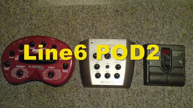 ZOOM 505 GUITAR, Comparation with Line6 POD2, ZOOM GM-200 смотреть онлайн