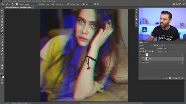 Tutorial Efecto Glitch ? Estilo VHS en Photoshop смотреть онлайн