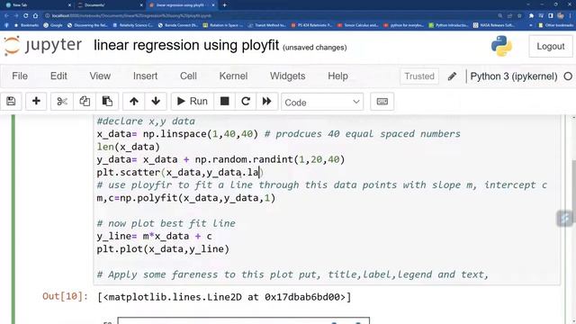 How to fit Scatter plot in Python |Linear Regression|Polyfit| Numpy|Matplotlib смотреть онлайн