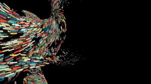 4K Абстракция нейросеть. Flowing Particles Abstract Vortex.