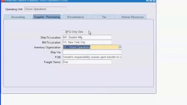 1-Financial Options -account payable-Setup oracle financial смотреть онлайн