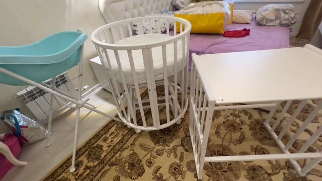 Сборка маятника круглой кроватки манеж смотреть онлайн